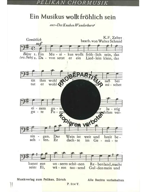 Musikus wollt fröhlich